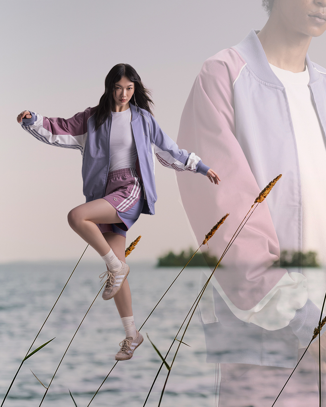 夾克外套 紫羅蘭配色 Image:adidas Originals
